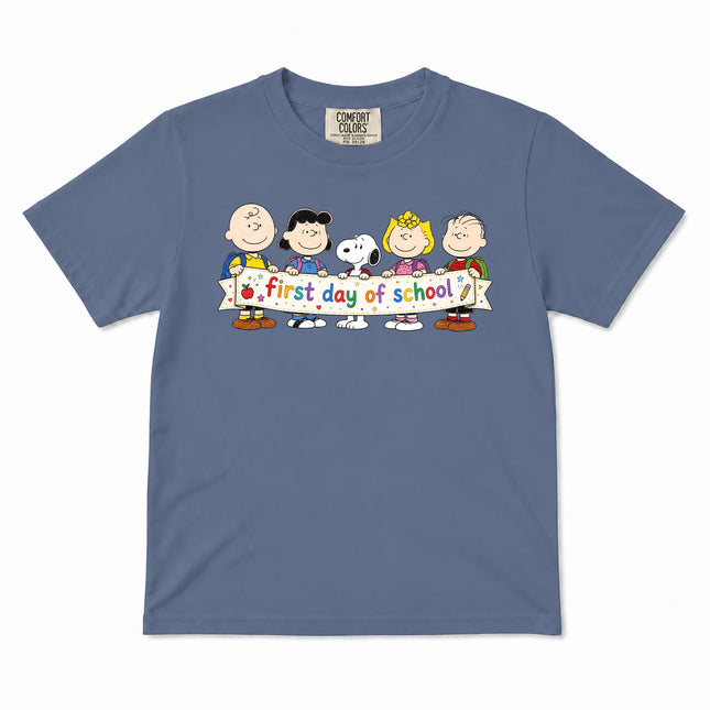 Comfort Colors First Day of School Back To School Friends Kid T-Shirt