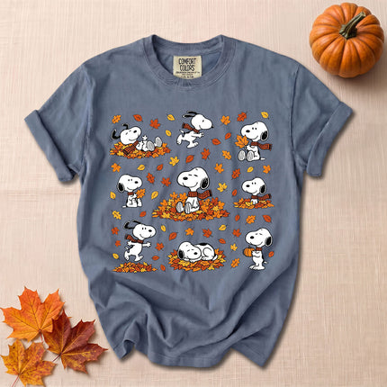 Comfort Colors Fall Autumn Leaves Cozy Season T-Shirt