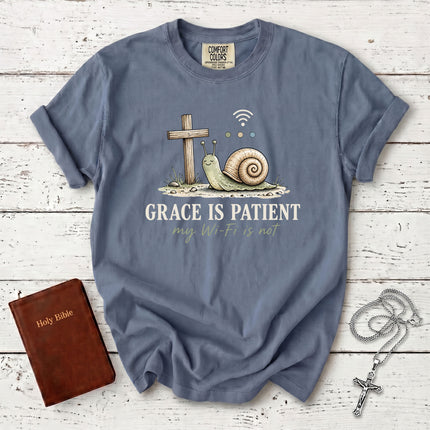 Comfort Colors Grace Is Patient Funny Christian Faith T-Shirt