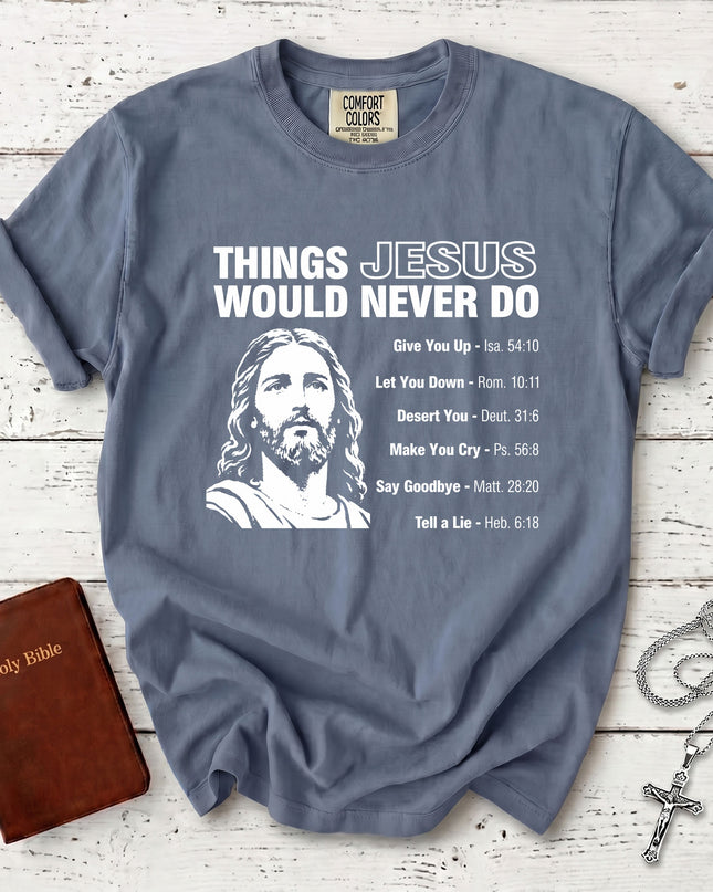 Comfort Colors Christian Bible Verse Promise Faith T-Shirt