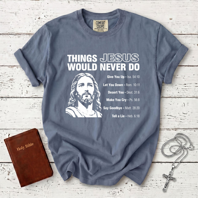 Comfort Colors Christian Bible Verse Promise Faith T-Shirt