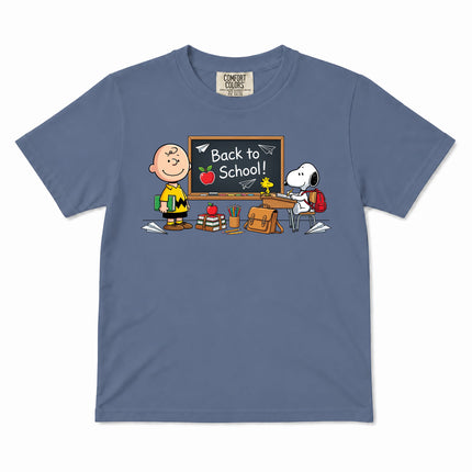 Comfort Colors Back To School Classroom Blackboard First Day Kid T-Shirt