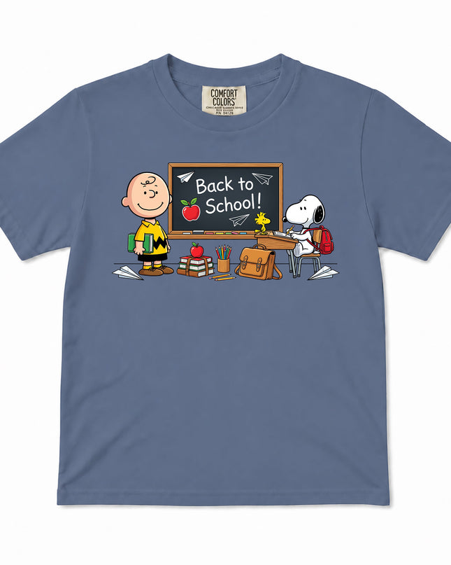 Comfort Colors Back To School Classroom Blackboard First Day Kid T-Shirt