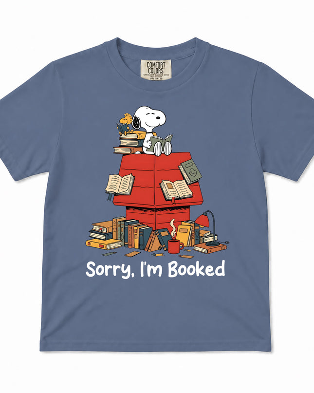 Comfort Colors Back To School Sorry I'm Booked Reading Kid T-Shirt