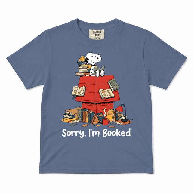 Comfort Colors Back To School Sorry I'm Booked Reading Kid T-Shirt