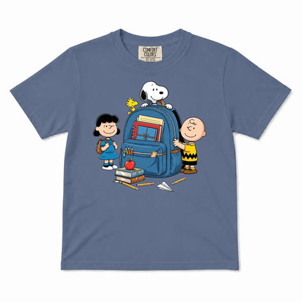 Comfort Colors Back To School Backpack Books Classroom Kid T-Shirt