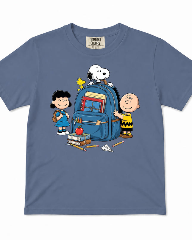 Comfort Colors Back To School Backpack Books Classroom Kid T-Shirt
