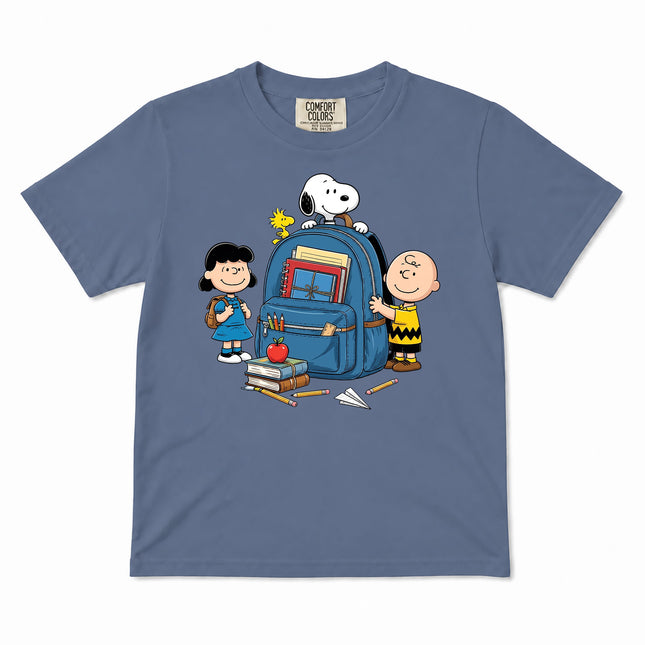 Comfort Colors Back To School Backpack Books Classroom Kid T-Shirt