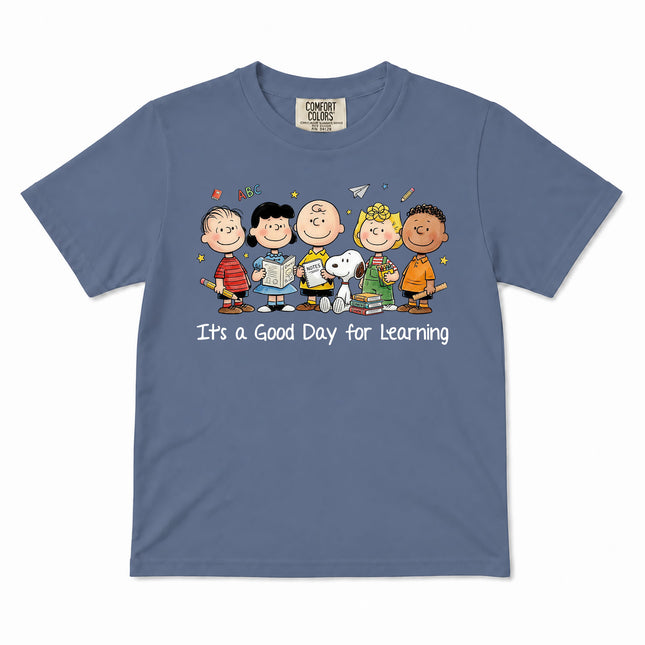 Comfort Colors Back To School Good Day For Learning Friends Kid T-Shirt