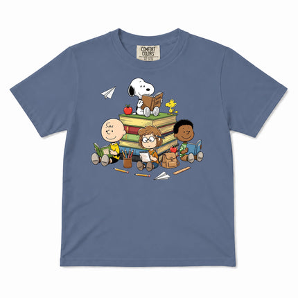 Comfort Colors Back To School Reading Books Classroom Kid T-Shirt