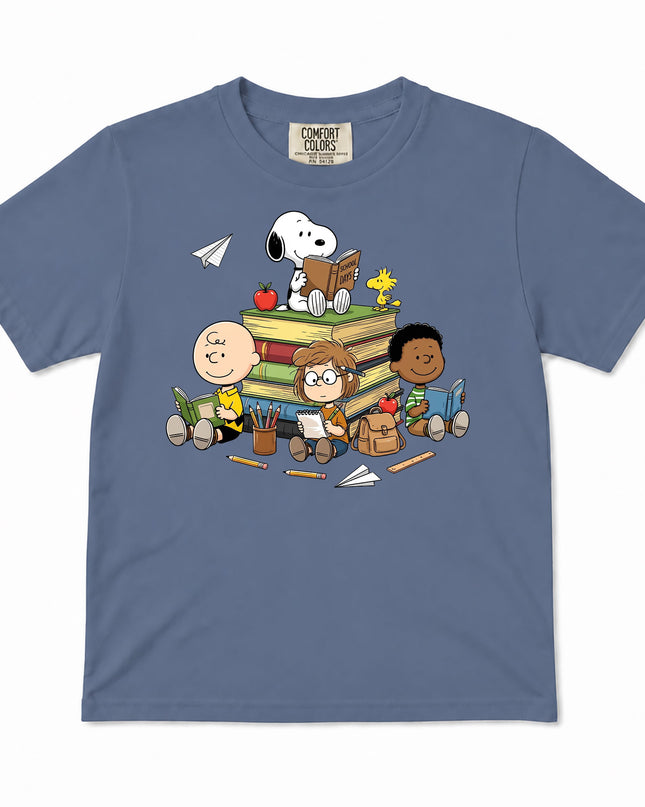 Comfort Colors Back To School Reading Books Classroom Kid T-Shirt
