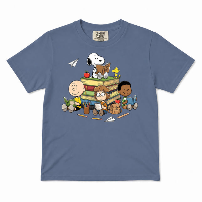 Comfort Colors Back To School Reading Books Classroom Kid T-Shirt