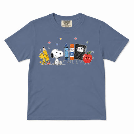 Comfort Colors Back To School Cute School Supplies Kid T-Shirt