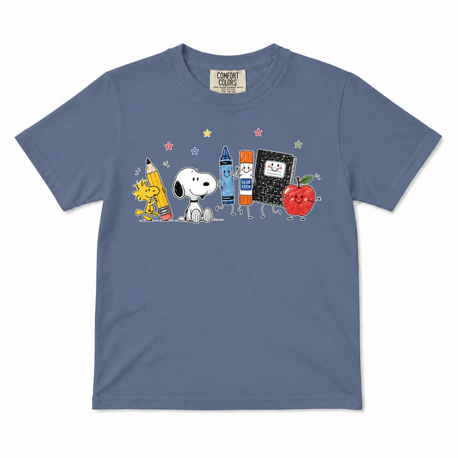 Comfort Colors Back To School Cute School Supplies Kid T-Shirt