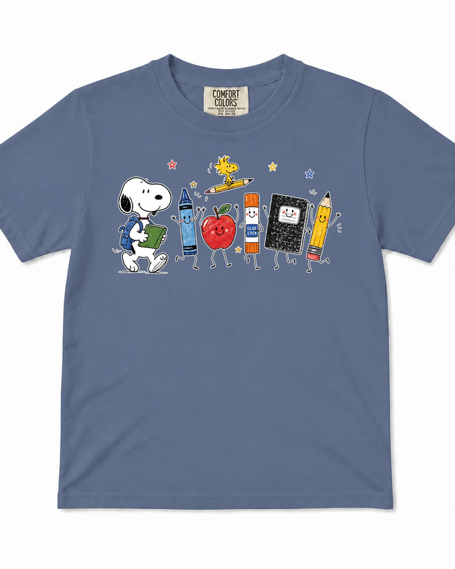 Comfort Colors Back To School Cute School Supplies Kid T-Shirt