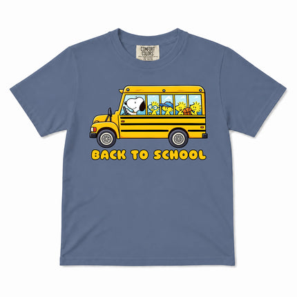 Comfort Colors Back To School School Bus First Day Kid T-Shirt