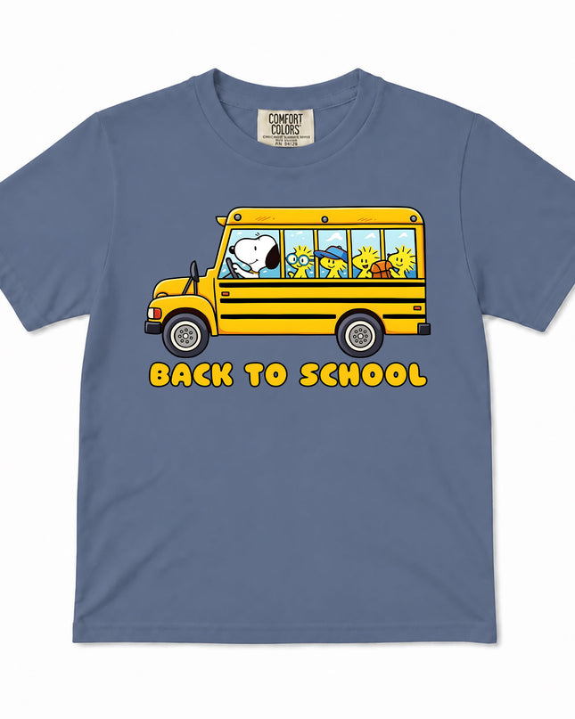 Comfort Colors Back To School School Bus First Day Kid T-Shirt