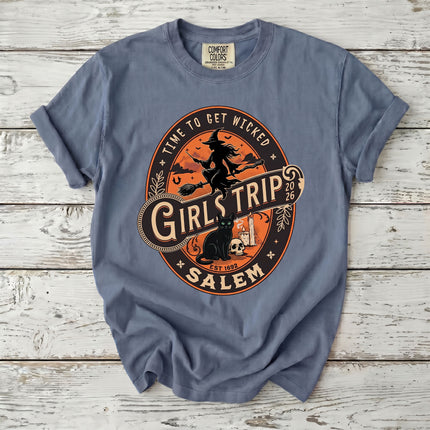 Comfort Colors Salem Girls Trip Wicked 2026 Halloween T-Shirt