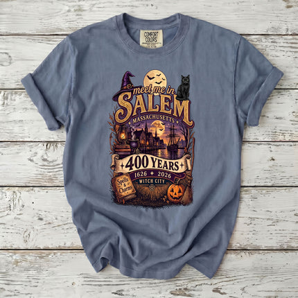 Comfort Colors Salem Witch City 400 Years Massachusetts T-Shirt