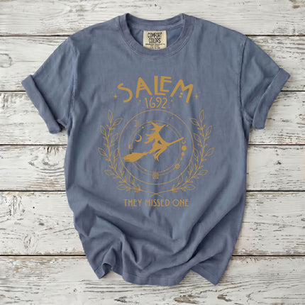 Comfort Colors Salem Witch 1692 Celestial They Missed One T-Shirt