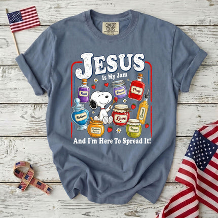 Comfort Colors Jesus Is My Jam Here to Spread It Christian T-Shirt