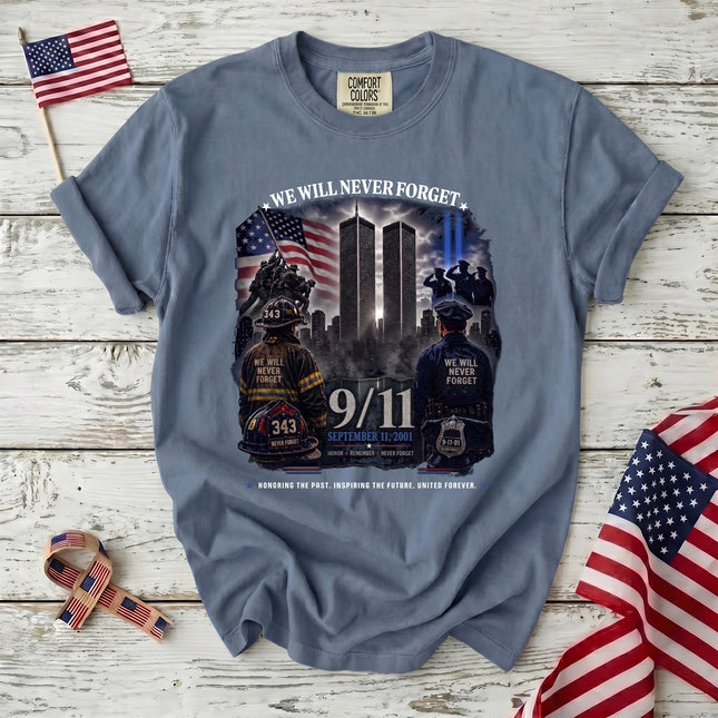 Comfort Colors 25th Anniversary Patriot Day 911 First Responder Memorial T-Shirt