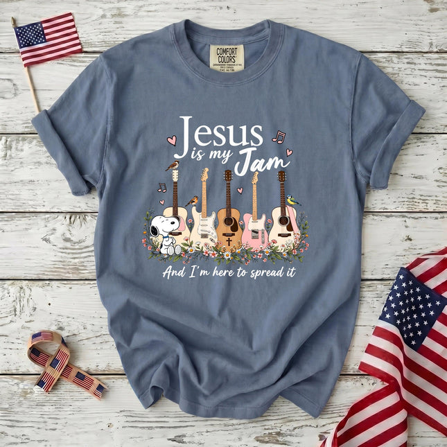 Comfort Colors Jesus Is My Jam Guitar Worship Music Christian T-Shirt