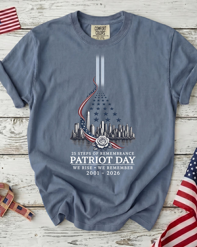 Comfort Colors 25th Anniversary Patriot Day 911 Remembrance Memorial Tribute T-Shirt