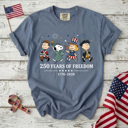 Comfort Colors 250 Years Of Freedom USA Historical Parade Squad T-Shirt