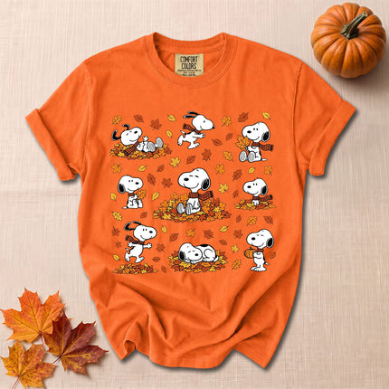Comfort Colors Fall Autumn Leaves Cozy Season T-Shirt