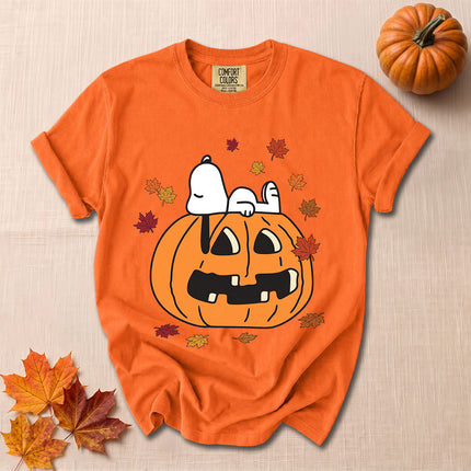 Comfort Colors Fall Pumpkin Jack O Lantern T-Shirt