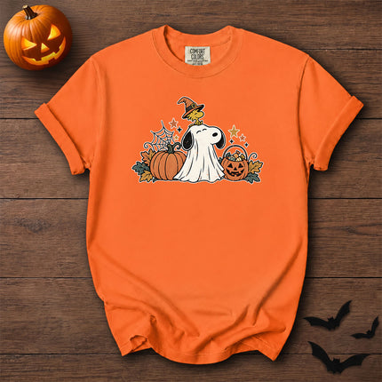 Comfort Colors Cute Ghost Pumpkin Halloween Graphic T-Shirt