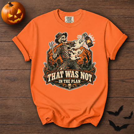 Comfort Colors Halloween Skeleton Ghost Graveyard Graphic T-Shirt