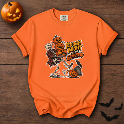 Comfort Colors Halloween Skeleton Pumpkin Graphic T-Shirt