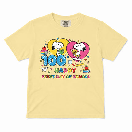 Comfort Colors 100 Days of School Happy Classroom Kid T-Shirt