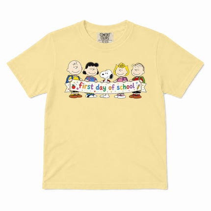 Comfort Colors First Day of School Back To School Friends Kid T-Shirt