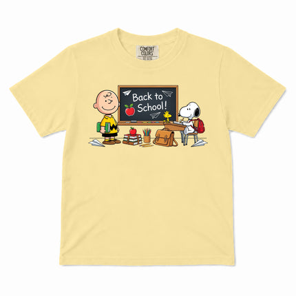 Comfort Colors Back To School Classroom Blackboard First Day Kid T-Shirt