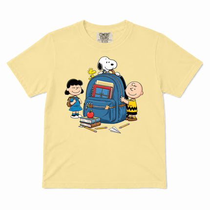 Comfort Colors Back To School Backpack Books Classroom Kid T-Shirt
