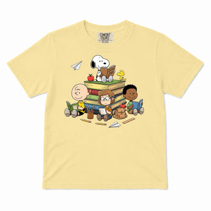 Comfort Colors Back To School Reading Books Classroom Kid T-Shirt
