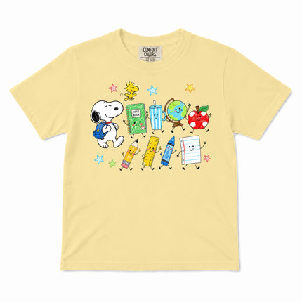 Comfort Colors Back To School School Supplies Globe Notebook Kid T-Shirt