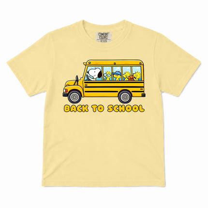 Comfort Colors Back To School School Bus First Day Kid T-Shirt