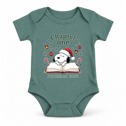 Chapter One Published 2026 Christmas Newborn Outfit Baby Bodysuit
