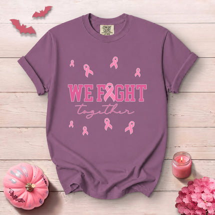 Comfort Colors We Fight Together Breast Cancer Awareness T-Shirt