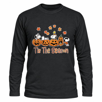 Fall Pumpkin Shirt Tis The Season Autumn Long Sleeve T-Shirt