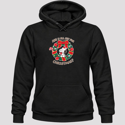 Christmas Wreath Are U All Set for Christmas Hoodie