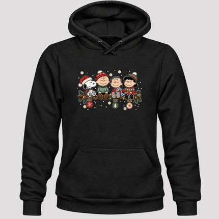 Cozy Christmas Garland Winter Knit Ornaments Hoodie