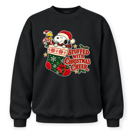 Stuffed With Christmas Cheer Holiday Stocking Sweatshirt