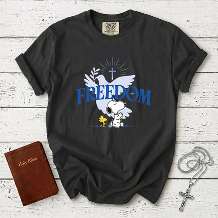 Comfort Colors Freedom Dove Cross Christian T-Shirt