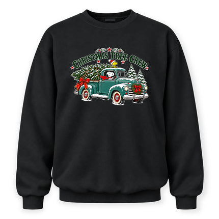 Christmas Tree Crew Vintage Pickup Truck Sweatshirt