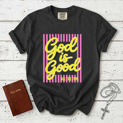 Comfort Colors God Is Good All The Time Christian Faith T-Shirt